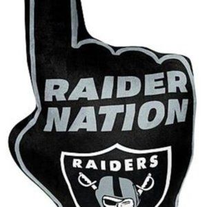 Las Vegas Raiders Northwest Super Size Finger Pillow